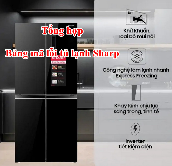 Tổng hợp bảng lỗi tủ lạnh Sharp (Ảnh minh họa)