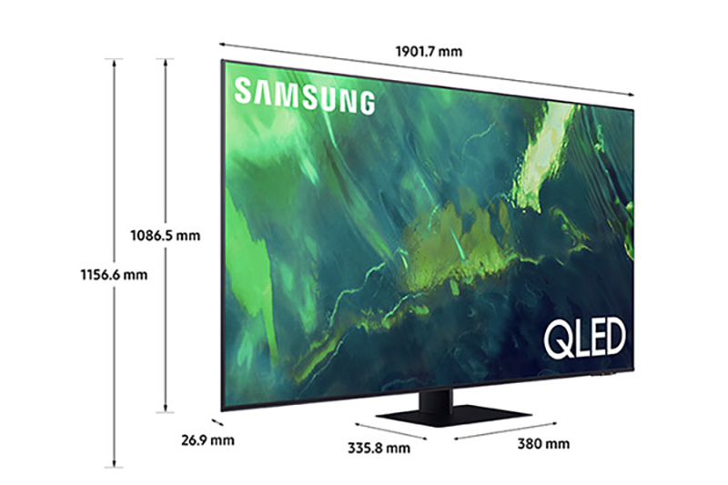 Kích thước đa dạng từ tivi Samsung QLED