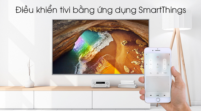 Tivi Samsung Smart Qled 4K 49 inch QA49Q65R điều khiển qua ứng dụng