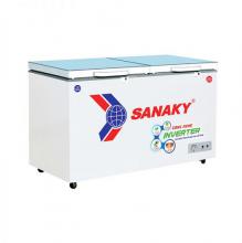 Tủ đông 2 chế độ 230 lít invereter Sanaky  cánh  kính cường lực xanh VH-2899W4KD
