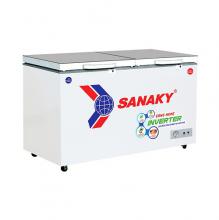 Tủ đông 2 chế độ invereter Sanaky 280 Lít cánh kính cường lực xám VH-3699W4K