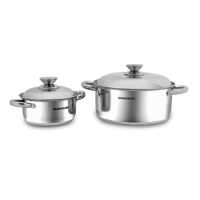 Bộ nồi inox 3 đáy Sunhouse SH332