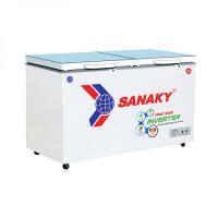 Tủ đông 2 chế độ 230 lít invereter Sanaky  cánh  kính cường lực xanh VH-2899W4KD