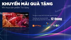 Chương trình khuyến quà tặng khi mua sản phẩm TV Sony