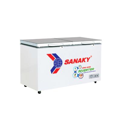 Tủ đông 2 chế độ inverter 210 lít Sanaky  cánh kính cường lực xám  VH-2599W4K