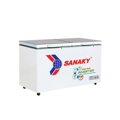 Tủ đông Sanaky Inverter 210 lít kính cường lực xanh VH-2599A4KD