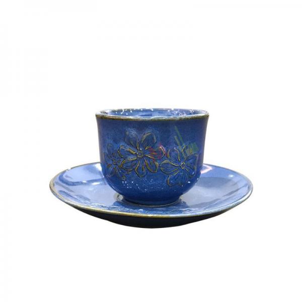 Bộ ấm trà hoa văn chạm nổi TP003
