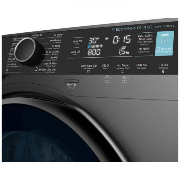 Máy giặt Electrolux 11Kg lồng ngang Inverter EWF1142R7SB