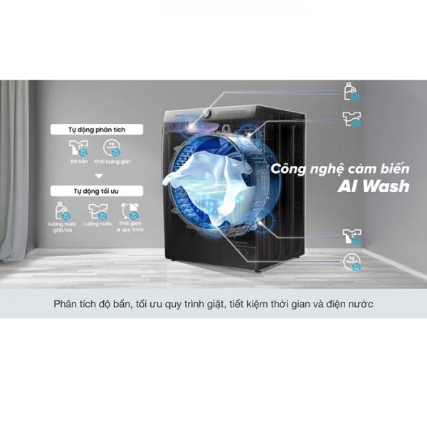 Máy giặt lồng ngang Samsung AI Inverter 12KG WW12TP94DSB/SV