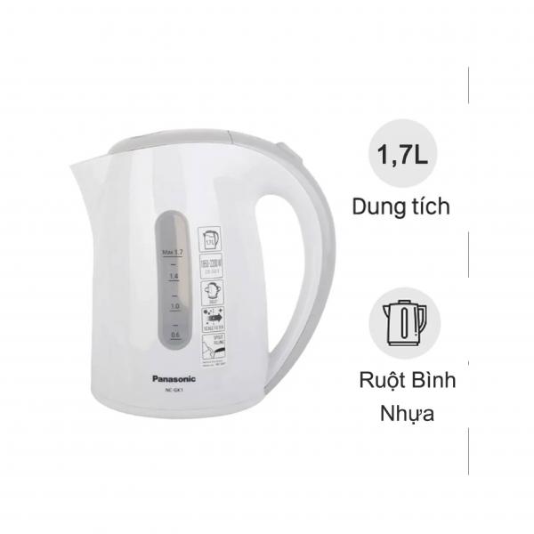 Bình đun siêu tốc 1.7 lít Panasonic NC-GK1WRA