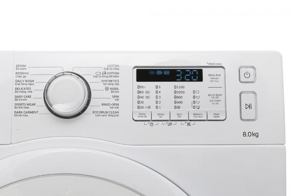Máy giặt 8KG Samsung WW80K5233YW/SV lồng ngang