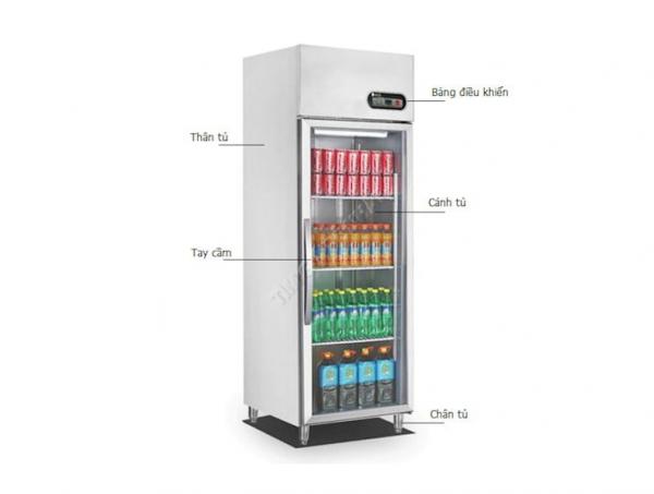 Tủ đông Sanaky 450 lít VH-5099K vỏ inox