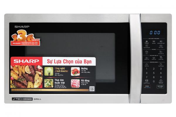 Lò vi sóng Sharp điện tử có nướng 25 lít R-G52XVN-ST