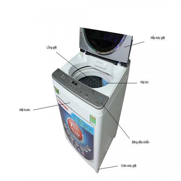 Máy giặt Toshiba lồng đứng inverter 10kg AW-DE1100GV WS