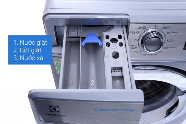 Máy giặt Electrolux 9.5 kg inverter lồng ngang EWF12935S - xám bạc