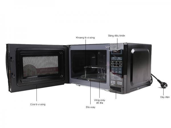LÒ VI SÓNG ĐIỆN TỬ SHARP R-G273VN-B, 20 LÍT, CÓ NƯỚNG