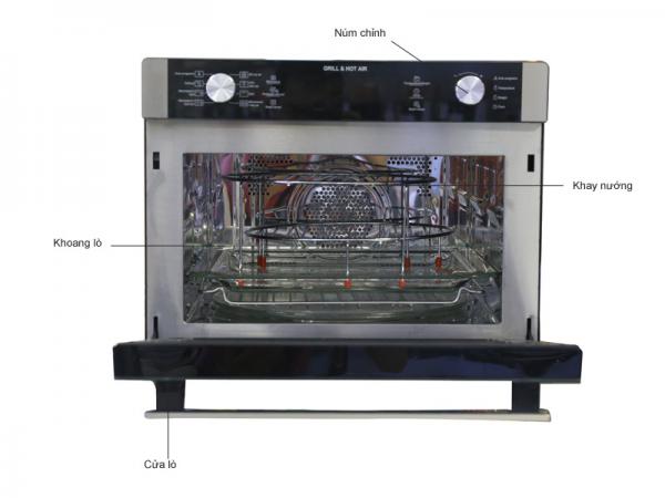 LÒ VI SÓNG NƯỚNG ĐỐI LƯU 36 LÍT SHARP R-C951DVN(ST)