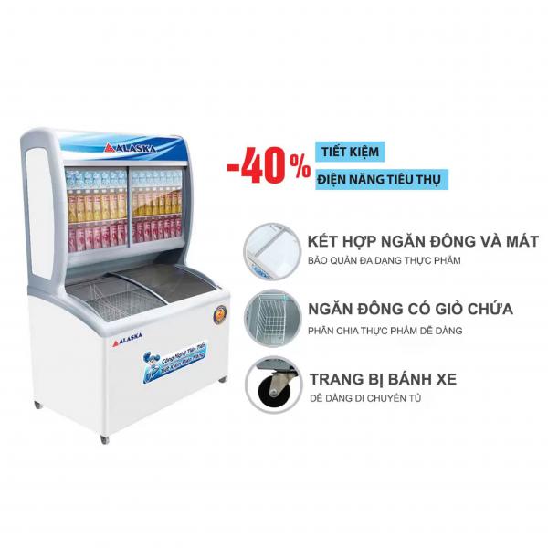 Tủ đông mát Alaska 396 Lít SFC-500