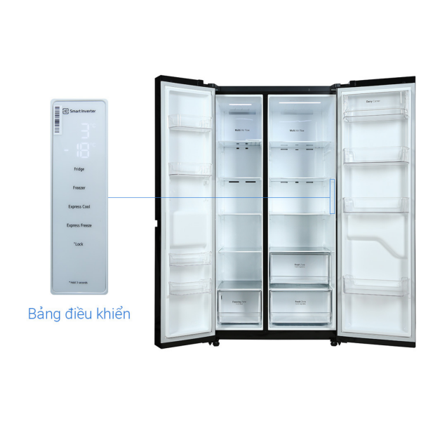 Tủ lạnh LG Inverter 649 Lít GR-B257WB