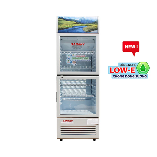 Tủ mát Sanaky 180 Lít 2 cửa Inverter VH-218W3L