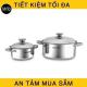 Bộ nồi inox 3 đáy Sunhouse SH332