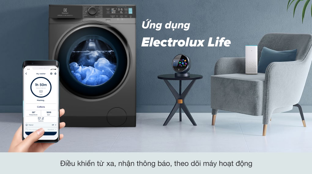 Máy giặt Electrolux 9Kg lồng ngang Inverter EWF9042R7SB