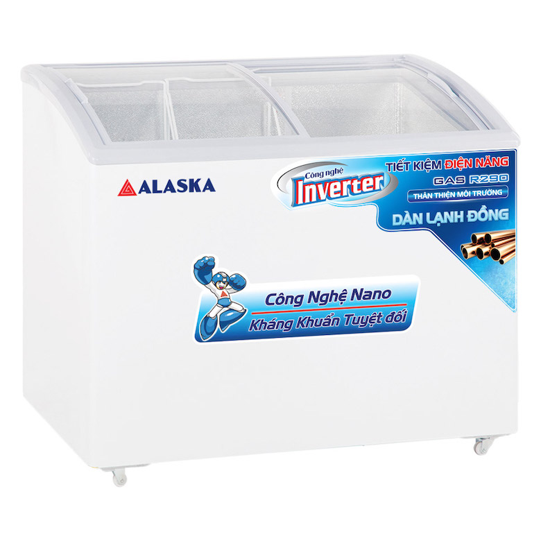 Tủ đông Alaska 2 cửa Inverter 210 Lít KC-210CI