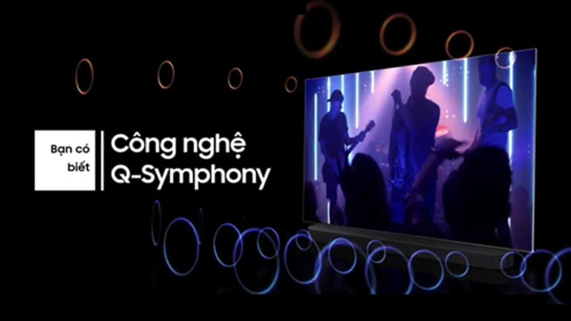 Công nghệ Q-Symphony của Tivi Samsung UA43AU7700