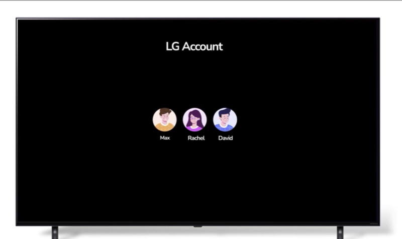 Tình năng LG Account giúp cá nhân hóa trải nghiệm