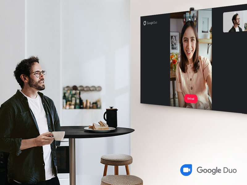 Ứng dụng gọi video Google Duo trên màn hình rộng