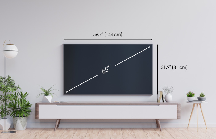 65 Inch Tv Dimensions 