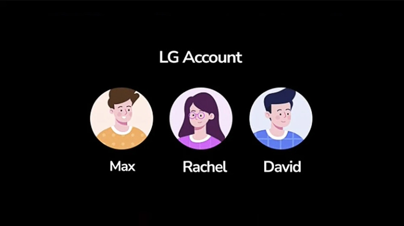 Tính năng LG Account cá nhân hóa trải nghiệm