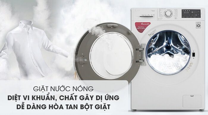 Máy giặt lồng ngang LG Inverter 10kg FV1410S5W