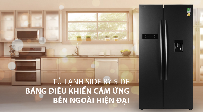 Tủ lạnh Toshiba 513 Lít Side By Side Inverter GR-RS682WE-PMV(06)-MG