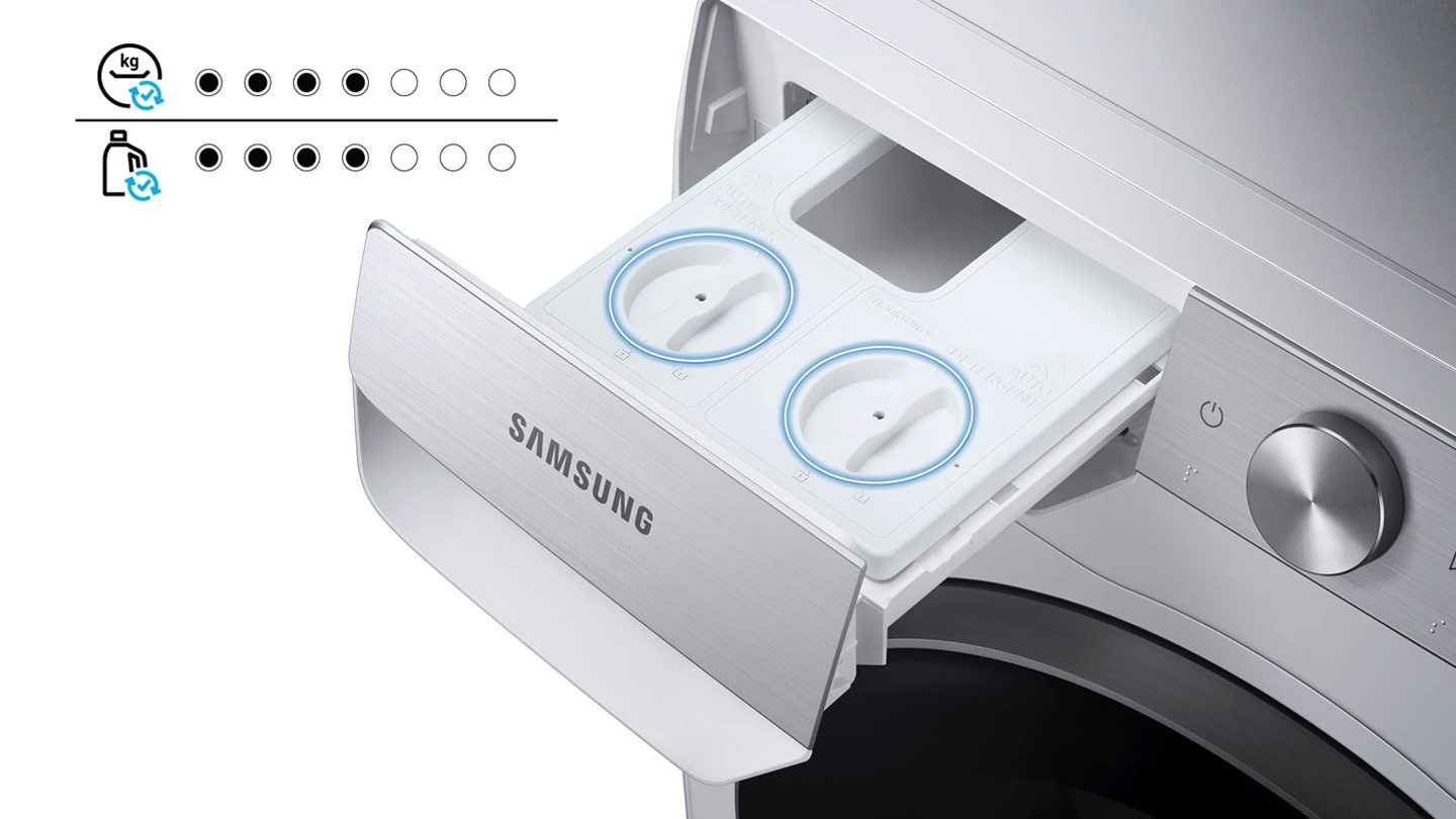 Máy giặt lồng ngang Samsung AI Inverter 9Kg WW90T634DLE/SV