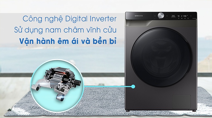 Máy giặt sấy Samsung AI 11KG WD11T734DBX/SV