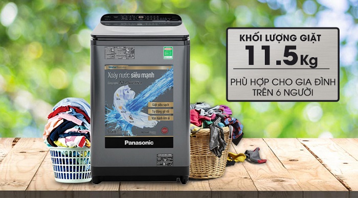 Máy giặt Panasonic 11.5 Kg  lồng đứng Inverter NA-FD11AR1BV