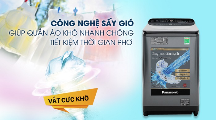 Máy giặt Panasonic 11.5 Kg  lồng đứng Inverter NA-FD11AR1BV