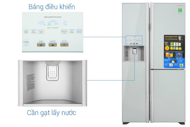 Tủ lạnh Hitachi 584 Lít Inverter R-FM800GPGV2 (GS)