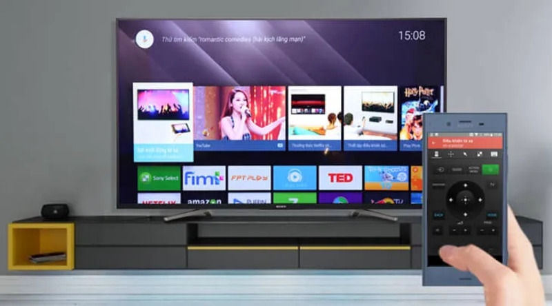 Với Android TV Sony, bạn có thể điều khiển Tivi mà không cần Remote