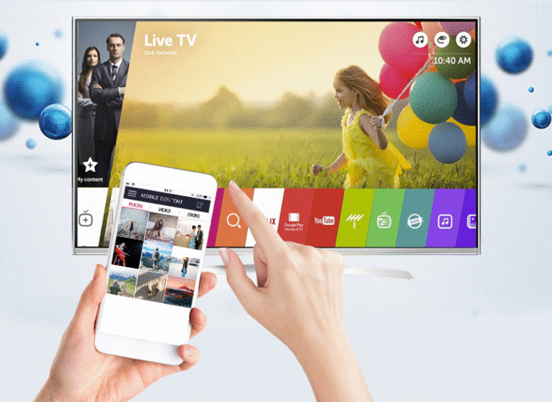 Dễ dàng chia sẻ nội dung từ điện thoại lên Tivi LG 32 inch với tính năng Screen Share    