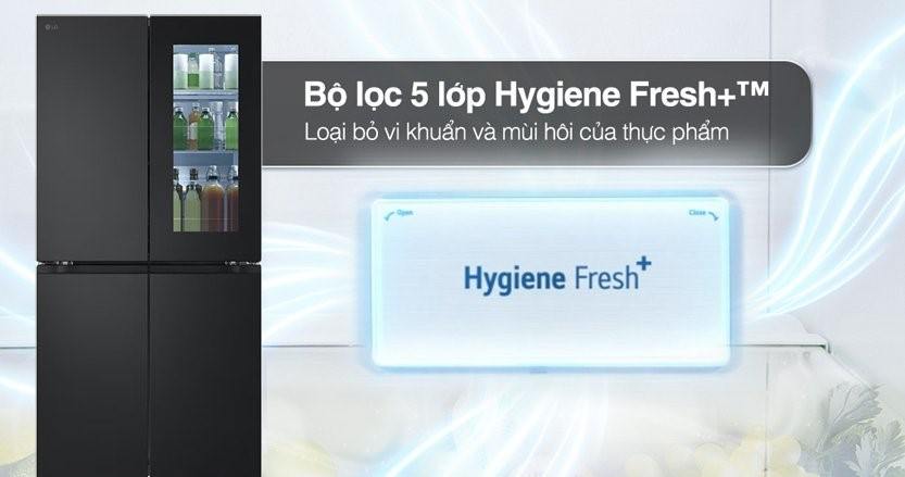 Bộ lọc 5 lớp Hygiene Fresh+ loại bỏ vi khuẩn, mùi hôi mạnh mẽ