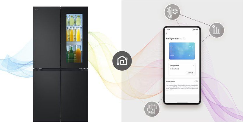 Các tiện ích đi kèm sử dụng tủ lạnh LG tiện lợi, thoải mái hơn