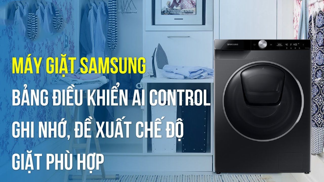 Máy giặt lồng ngang Samsung AI Inverter 9Kg WW90TP54DSB/SV