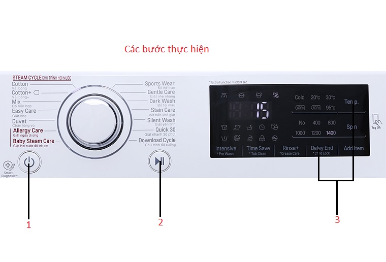 Hướng dẫn sử dụng máy giặt LG FC1408S4W2