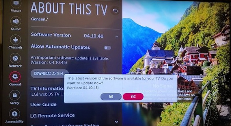 Hướng dẫn cập nhật phần mềm mới trên Tivi LG