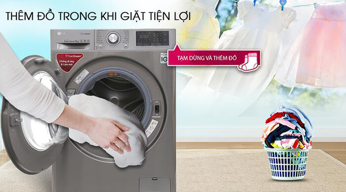 Máy giặt LG 9 kg lồng ngang inverter FC1409S2E giá chuẩn rẻ