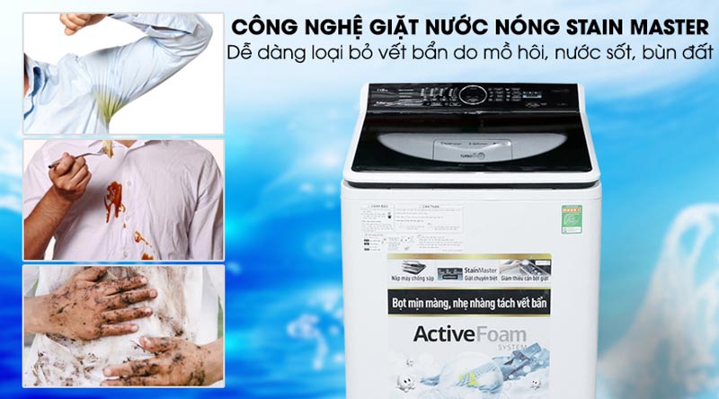 Máy giặt Panasonic 11.5 kg lồng đứng F115A5WRV công nghệ nước nóng