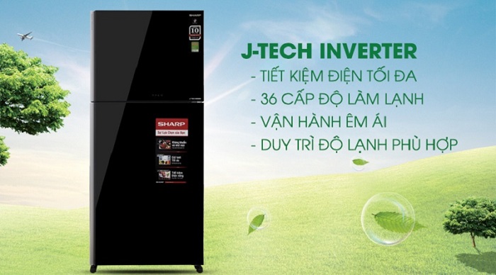 Tủ lạnh Sharp 556 lít Inverter SJ-XP595PG-BK