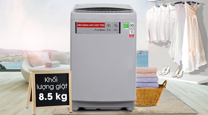 Máy giặt LG Inverter 8.5 kg T2385VS2M khối lượng giặt